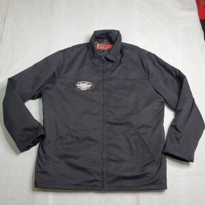 Victory Mens Motorcycle Jacket Black Polaris Embroidered Patch Size XL